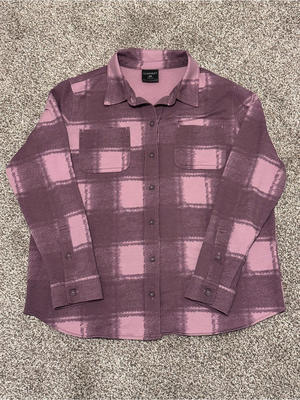 32 Degrees Mauve and Pink Plaid Button-Down Shirt